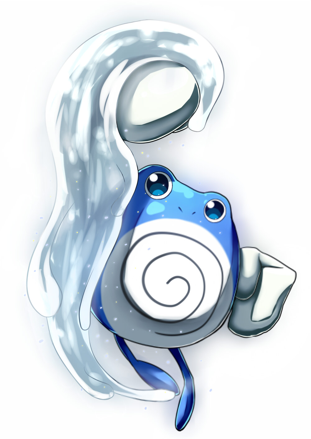 highres izayoi_mirura no_humans pokemon poliwhirl shoryuken solo water