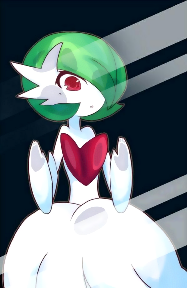 against_glass dress gardevoir green_hair mega_gardevoir pokemon