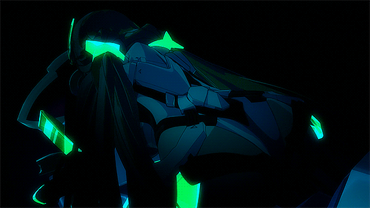 1girl angela_balzac animated animated_gif armor ass bare_shoulders blonde_hair cockpit from_behind headgear leotard long_hair low_twintails rakuen_tsuihou skin_tight solo twintails