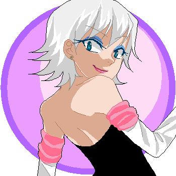 1girl aqua_eyes artist_request bare_back earring eyeshadow lip_gloss lips looking_at_viewer looking_back makeup personification rouge_the_bat short_hair sonic_the_hedgehog source_request white_hair