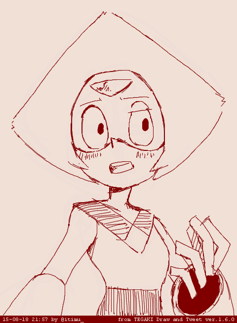 1girl blush itimu monochrome peridot_(steven_universe) steven_universe