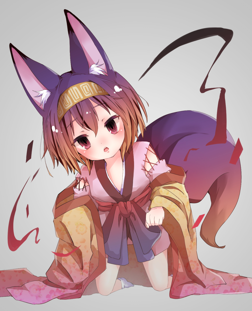 1girl animal_ear_fluff animal_ears artist_request child fox_ears fox_tail hairband hatsuse_izuna highres no_game_no_life pixiv purple_hair tail