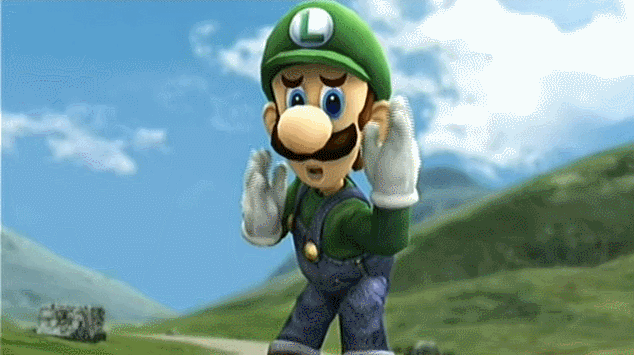 00s 2008 3d 4boys animated animated_gif beak bird blue_eyes blue_sky clouds crown emblem eyebrows facial_hair gloves hammer hat king king_dedede kirby_(series) looking luigi male_focus mittens mountain multiple_boys mustache nintendo overalls penguin plumber road robe rock scared shoes sky stance staring super_mario_bros. super_smash_bros. twinkle waddle_dee walking