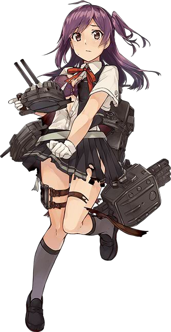 1girl ahoge bra cannon damaged full_body garter_straps gloves grey_legwear gun hagikaze_(kantai_collection) holding holding_gun holding_weapon kantai_collection konishi_(koconatu) leg_garter loafers long_hair machinery neck_ribbon official_art pleated_skirt purple_bra purple_hair red_ribbon ribbon school_uniform serafuku shoes side_ponytail simple_background skirt socks solo standing standing_on_one_leg torn_clothes transparent_background turret underwear vest weapon white_background white_gloves