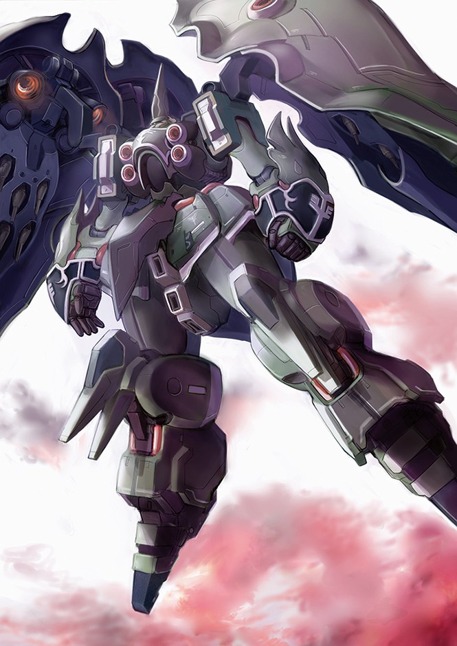 clouds gacha-m gundam gundam_unicorn kshatriya mecha sky