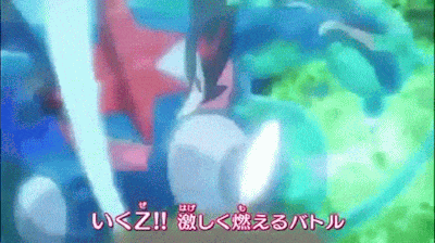 animated animated_gif battle black_hair greninja pokemon pokemon_(anime) satoshi-greninja satoshi_(pokemon) sceptile