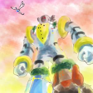 hat lugia monster nintendo no_humans pokemon pokemon_(game) regice regigigas regirock registeel sketch sky