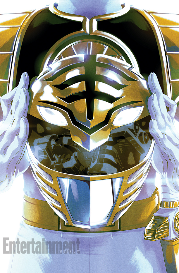 1boy backlighting belt bodysuit emblem gosei_sentai_dairanger head_out_of_frame helmet holster lens_flare power_rangers reflection shiny solo super_sentai tommy_oliver weapon