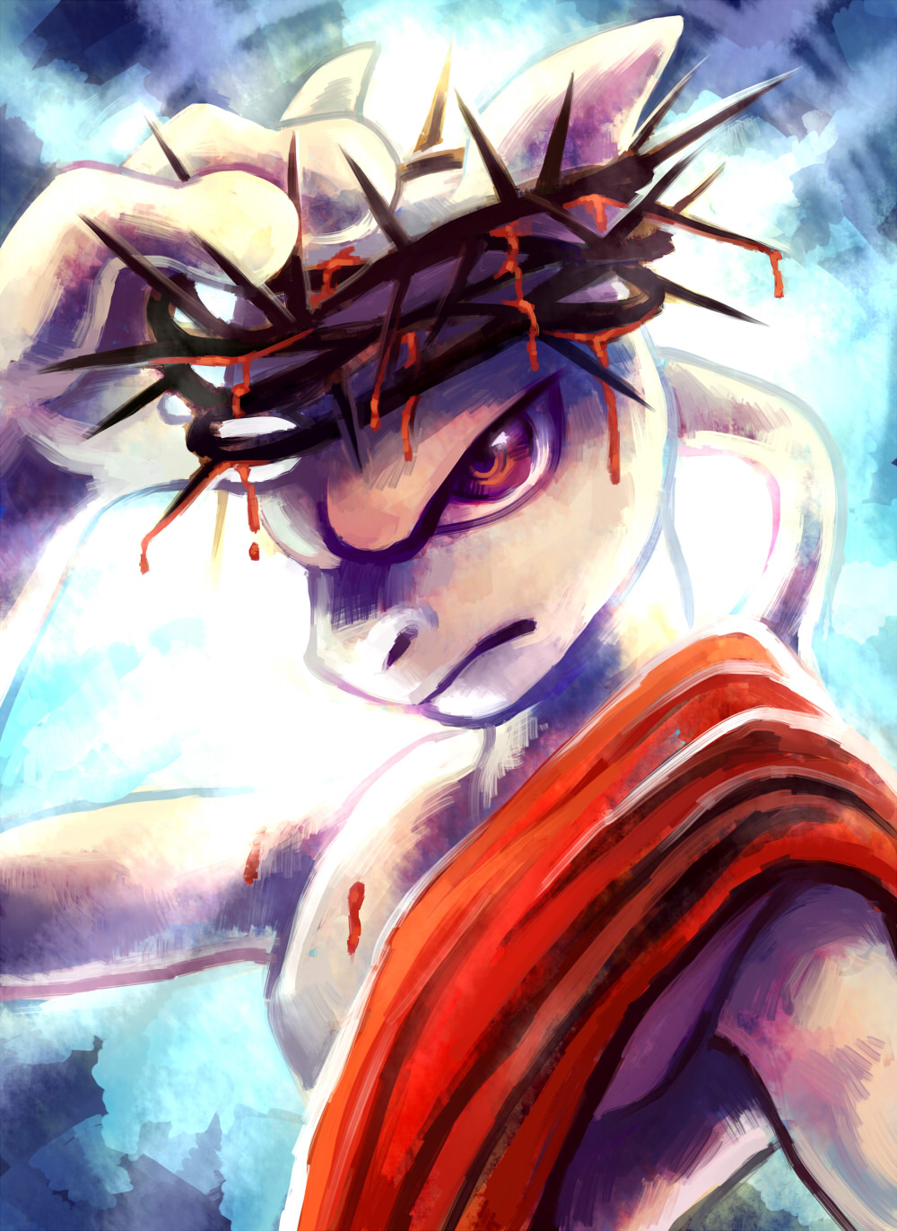 blood jesus mewtwo pokemon tagme