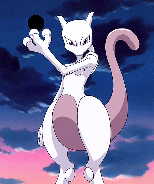 animated animated_gif clouds energy energy_ball mewtwo nintendo pokemon pokemon_(anime) sky tail