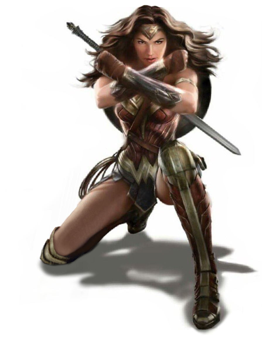 1girl armor black_hair brown_eyes dawn_of_justice dc_comics dccu full_body lasso lasso_of_truth pteruges shield simple_background solo strapless sword vambraces wonder_woman wonder_woman_(series)