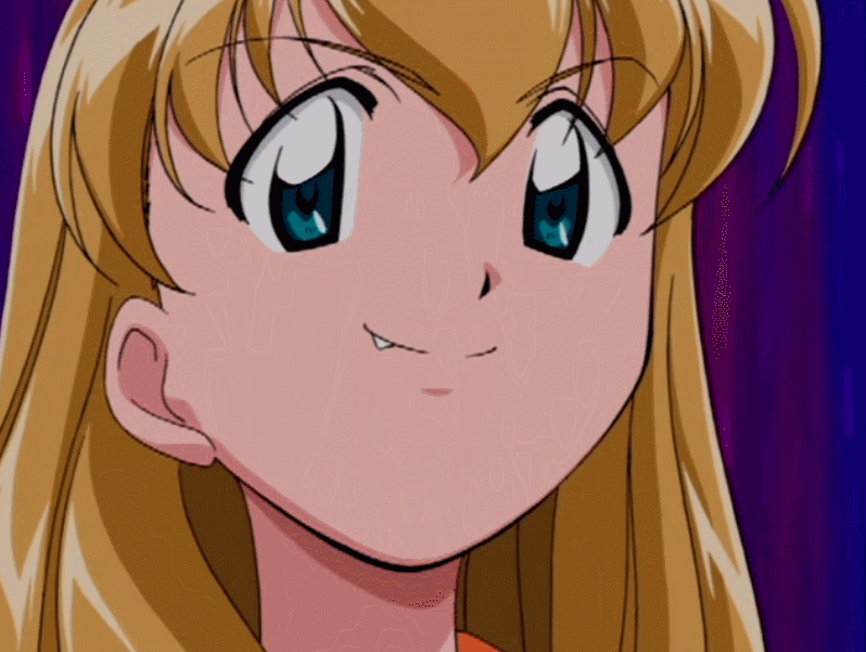 1girl ai_yori_aoshi animated animated_gif blonde_hair bouncing_breasts breasts cap cleavage closed_eyes detached_collar fang fire happy large_breasts leotard long_hair sleeveless tiger tina_foster wrist_cuffs