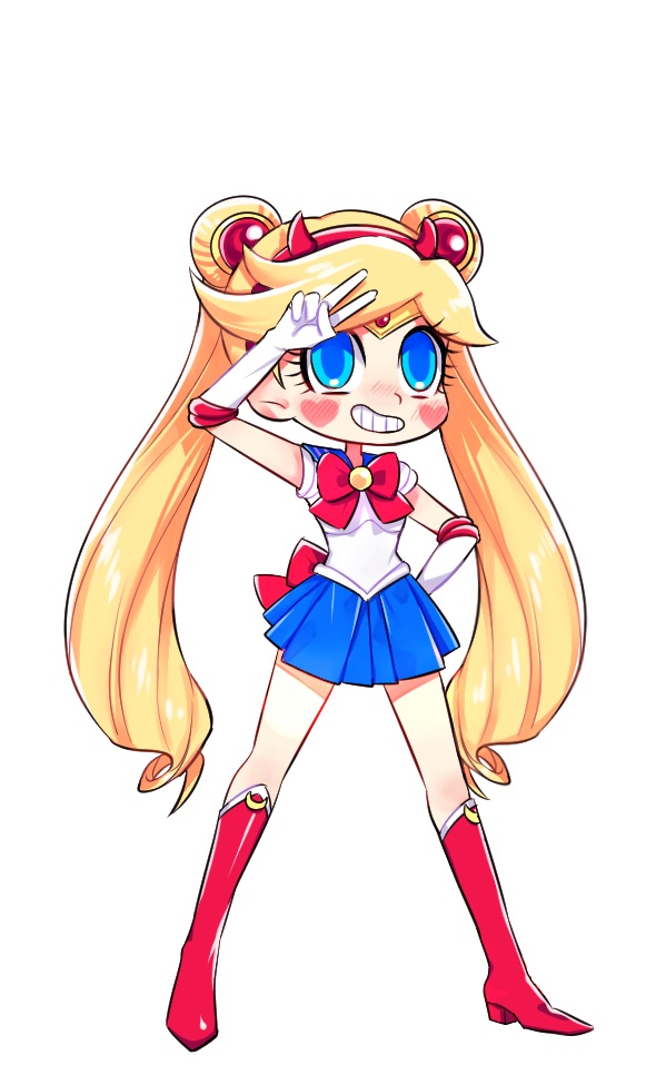 1girl blonde_hair sailor_moon_(cosplay) simple_background solo star_butterfly star_vs_the_forces_of_evil tagme tied_hair twintails