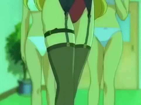 00s animated animated_gif bra breasts kazetsubaki_kuriko large_breasts maburaho underwear