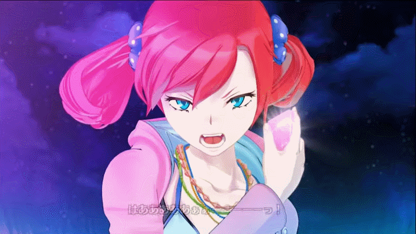 1girl android animated animated_gif armor bandai blue_eyes cape cell claws crossed_arms digimon digimon_story:_cyber_sleuth dress epic fangs female fire flying full_armor fusion glowing glowing_eye gunbuster_pose helmet highres horns ice metalgarurumon monster omegamon redhead royal_knights shiramine_nokia thigh-highs thunder transformation twintails wargreymon weapon zettai_ryouiki