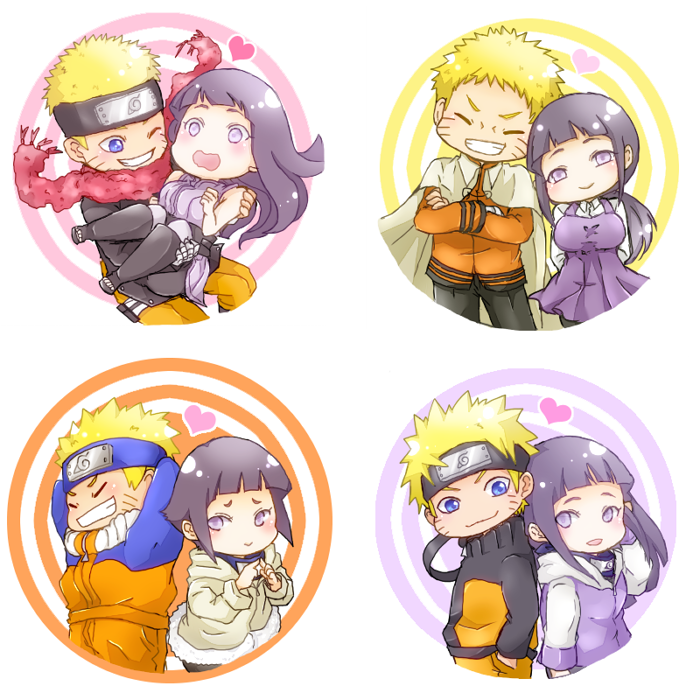 age_progression blue_eyes cape couple forehead_protector hime_cut hood hoodie husband_and_wife hyuuga_hinata lavender_eyes multiple_persona naruto naruto:_the_last naruto_gaiden naruto_shippuuden oretto_(ring) purple_hair scarf spiky_hair uzumaki_naruto