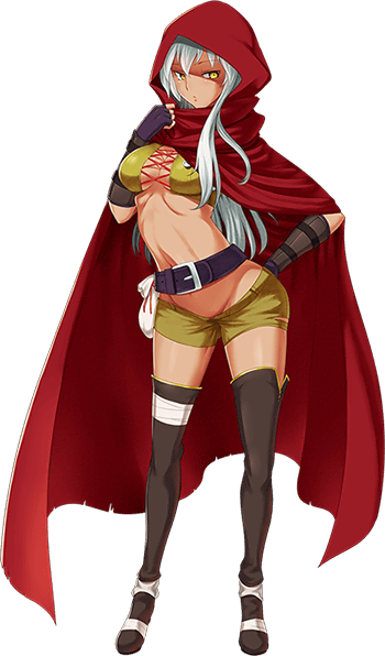 1girl belt breasts cape cecily_(sennen_sensou_aigis) cleavage cloak fingerless_gloves gloves hood hooded_cloak hoodie legwear long_hair midriff navel sennen_sensou_aigis short short_shorts shorts silver_hair solo standing thigh_boots thighs white_background yellow_eyes