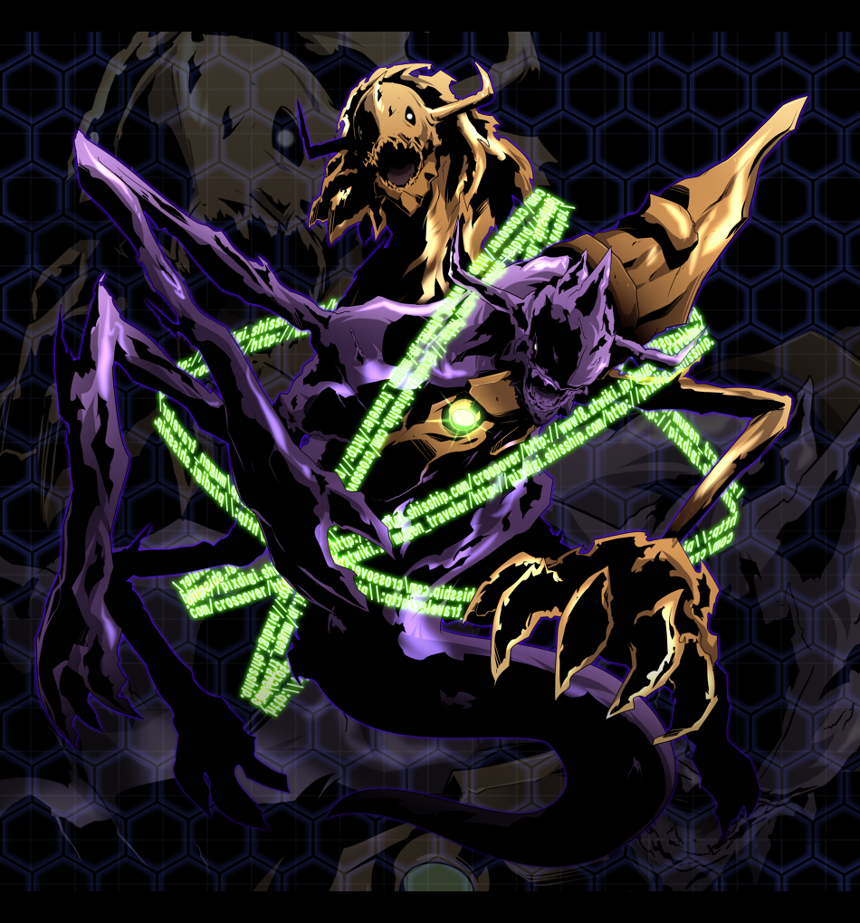 armageddemon bandai claws darkness digimon energy epic evil extra_eyes fangs fusion monster no_humans satsuki_mei_(sakuramochi) zeedmillenniummon
