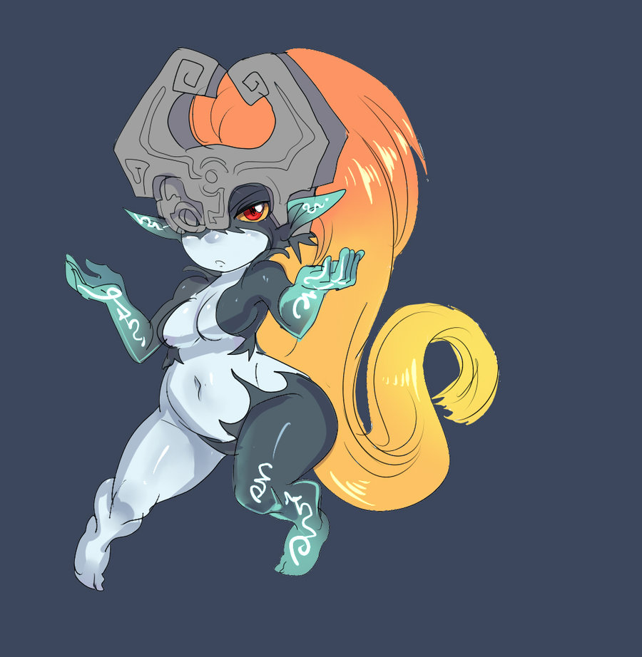 1girl breasts imp maniacpaint midna the_legend_of_zelda the_legend_of_zelda:_twilight_princess thick_thighs