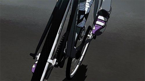 animated animated_gif bicycle bicycle_helmet black_eyes black_hair helmet midousuji_akira yowamushi_pedal