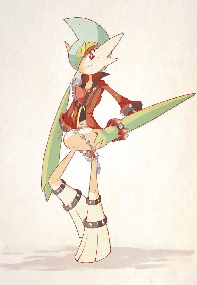 10s 1boy alternate_costume gallade pokemon pokemon_(game) pokemon_oras sally_(luna-arts)