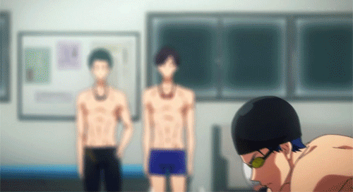 animated animated_gif failure free! multiple_boys pool ryuugazaki_rei swimming water