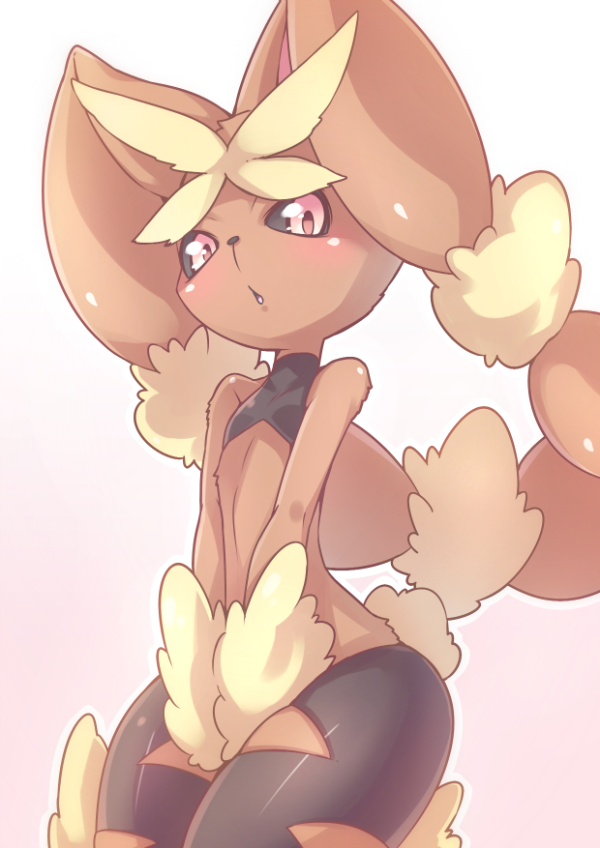 animal_ears blush bunny_tail lopunny mega_lopunny mega_pokemon pokemon pokemon_(game) rabbit_ears tail youki