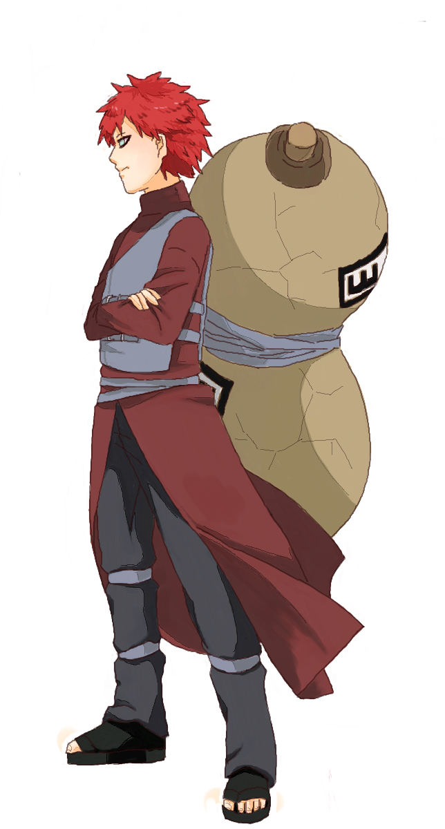 1boy gaara ikedon_(lildude88kid) male_focus naruto solo