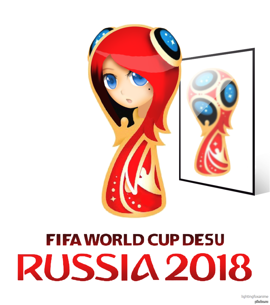 1girl 2018_fifa_world_cup blue_eyes female fifa fifa_world_cup gijinka lightingfoxanime looking_at_viewer mascot mirror moe original parody personification redhead russia simple_background solo world_cup