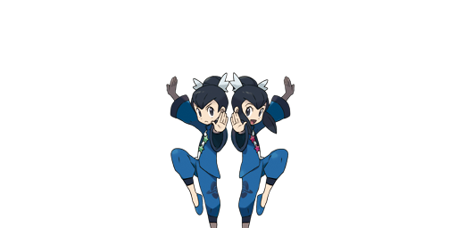 10s brother_and_sister fuu_(pokemon) gym_leader official_art pokemon pokemon_(game) pokemon_oras ran_(pokemon) siblings tagme twins