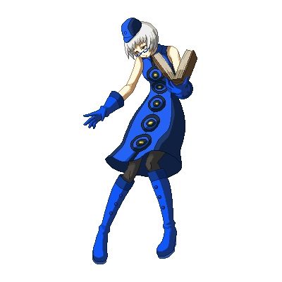 animated animated_gif atlus boots elizabeth_(persona) glasses high_heel_boots high_heels lowres megami_tensei persona persona_3 persona_4 persona_4:_the_ultimate_in_mayonaka_arena pixel_art shin_megami_tensei