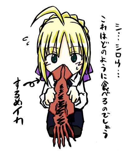 blouse cuttlefish fate/stay_night fate_(series) jas lowres saber squid translated type-moon