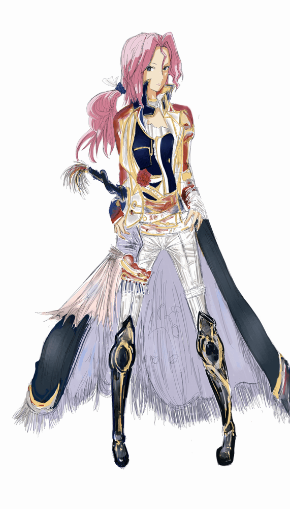 afu androgynous bad_id faris_scherwiz final_fantasy final_fantasy_v long_hair pink_hair pirate reverse_trap solo sword weapon