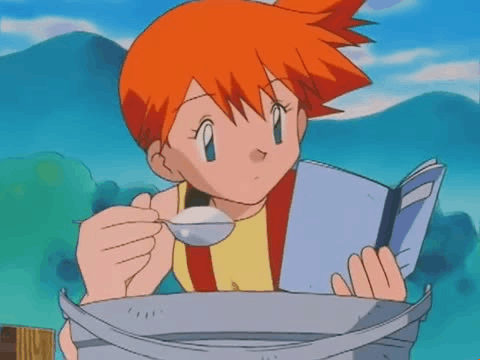 1boy 1girl animated animated_gif cooking food happy kasumi_(pokemon) lowres pikachu pokemon pot satoshi_(pokemon) smile soup sweatdrop what you're_doing_it_wrong