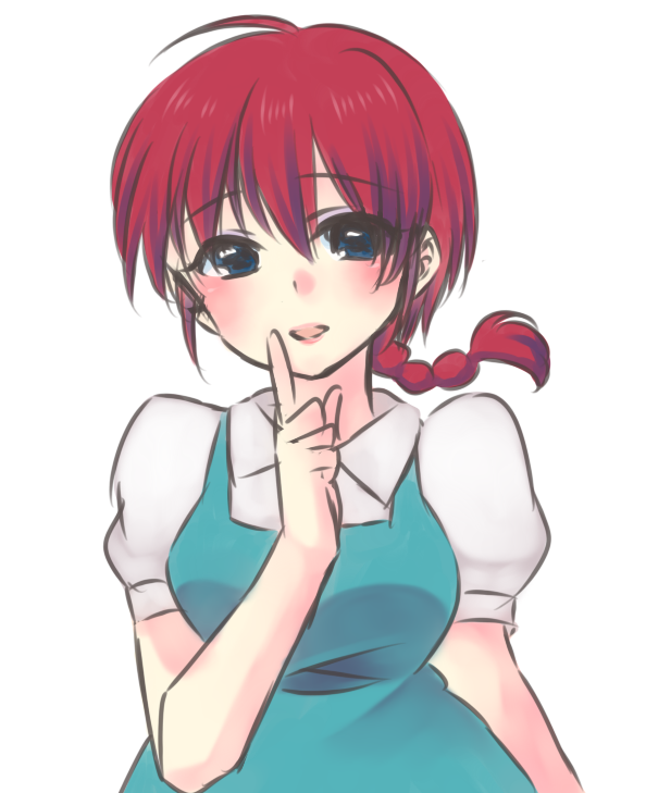 1girl blue_eyes braid genderswap ranma-chan ranma_1/2 redhead saotome_ranma school_uniform single_braid siniti910