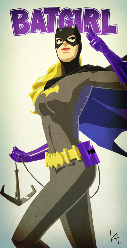 1girl batgirl batman_(series) belt blonde_hair cape character_name dc_comics gloves grapnel grapple kit mask solo stephanie_brown