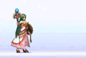 1girl animated animated_gif green_hair jewelry kid_icarus long_hair lots_of_jewelry lowres palutena pole_dancing solo staff super_smash_bros. very_long_hair