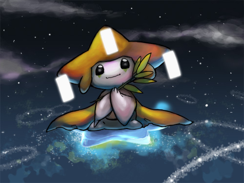 00s jirachi lowres night pixiv pokemon star tanabata