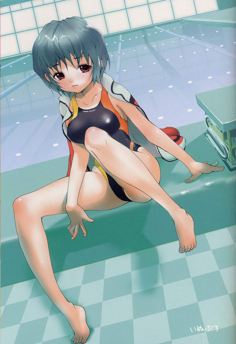 00s 1girl arm_support artist_name barefoot blue_hair blush checkered checkered_floor competition_swimsuit dutch_angle feet floor highleg highleg_swimsuit indoors inuburo jacket jacket_on_shoulders jpeg_artifacts lane_line leg_lift legs light_smile maple_colors one-piece_swimsuit one-piece_tan open_clothes open_jacket pool poolside red_eyes reflection scan shadow shiny shiny_clothes short_hair signature sitting smile solo spread_legs starting_block suzuhara_sora swimsuit swimsuit_under_clothes tan tanline tiptoes track_jacket water window