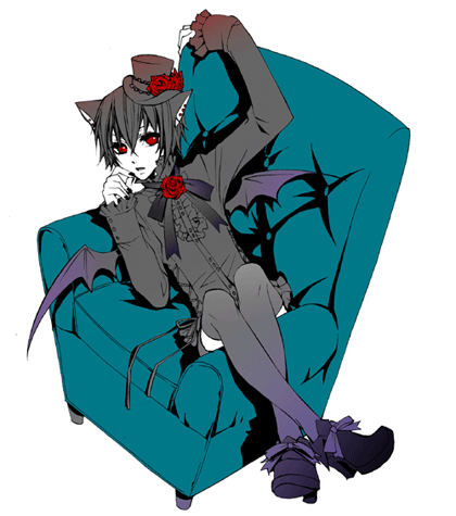 androgynous animal_ears bad_anatomy bad_proportions black_hair black_legwear cat_ears gothic lowres poorly_drawn red_eyes solo thigh-highs