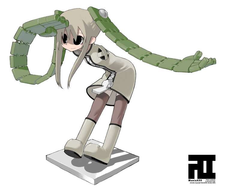 1girl android armless-robot-chan original solo thigh-highs x6suke