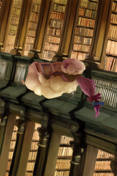 book female library oisin patchouli_knowledge touhou voile