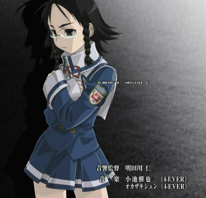 1girl cosplay female genshiken kamishakujii_renko kamishakujii_renko_(cosplay) kujibiki_unbalance ogiue_chika school_uniform screencap solo stitched