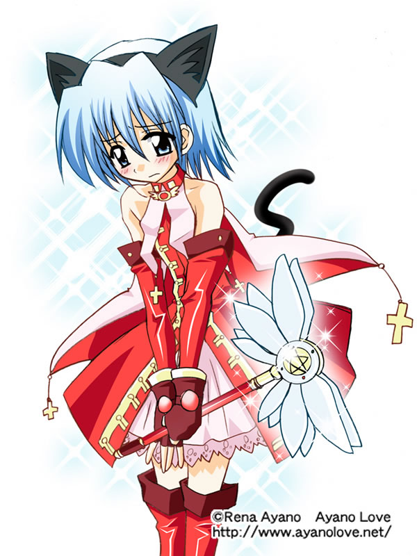 1boy animal_ears ayano_rena ayasaki_hayate cat_ears crossdressinging fate/hollow_ataraxia fate/stay_night fate_(series) hayate_no_gotoku! male_focus parody solo trap