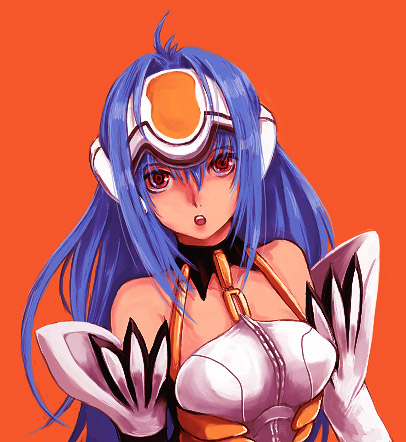 1girl female kara_(color) kos-mos lowres simple_background solo xenosaga xenosaga_episode_i