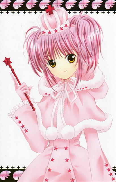 dress gloves hat hinamori_amu peach-pit pink_hair ribbon scan short_twintails shugo_chara! smile twintails yellow_eyes
