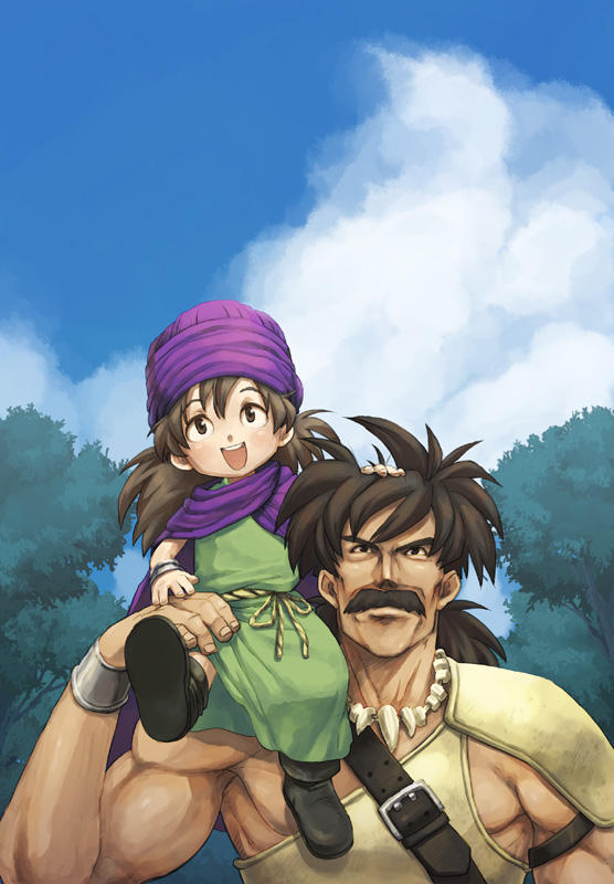 dragon_quest_v father_and_son hero_(dq5) papas sky turban young