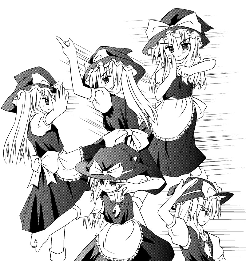 kirisame_marisa monochrome murabito touhou