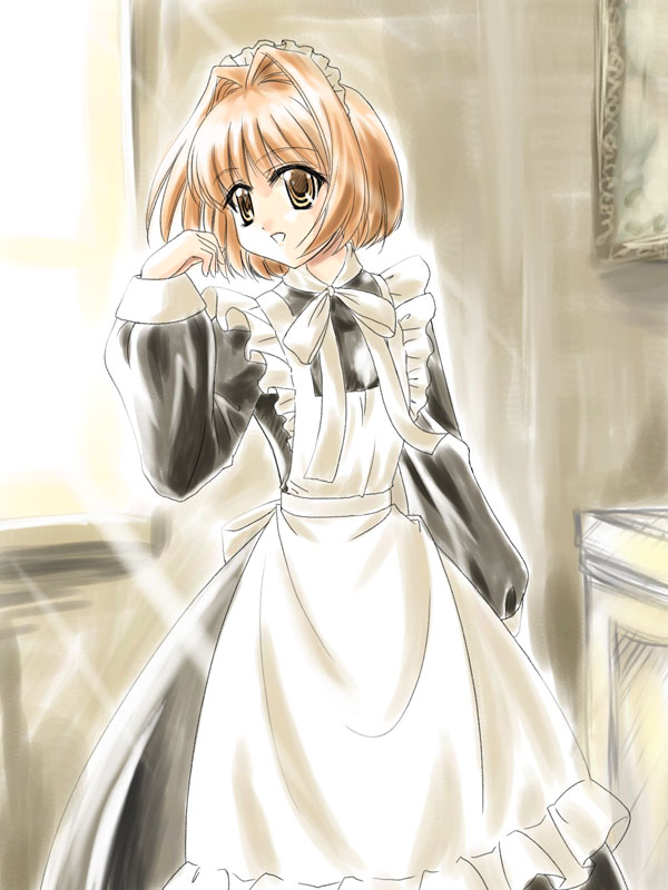 00s apron dress frills kaho_(sister_princess) maid maid_apron masakichi_(crossroad) sister_princess