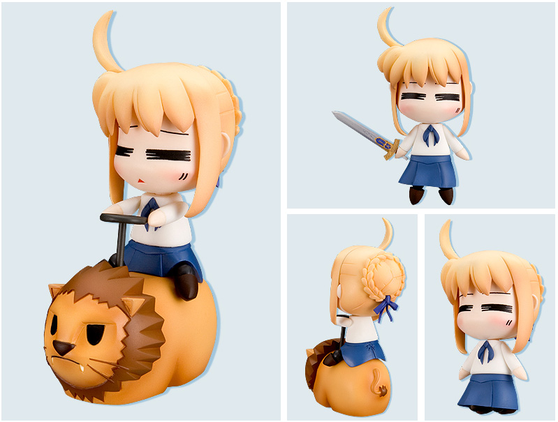ahoge chibi fate/stay_night fate_(series) figure lion nendoroid pantyhose photo riding saber sword weapon